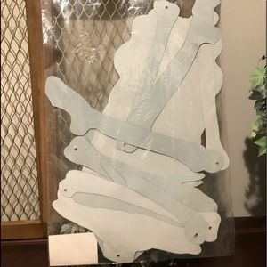 Holiday Vtg 5 Hanging Cardboard Skeleton Decoration Poshmark